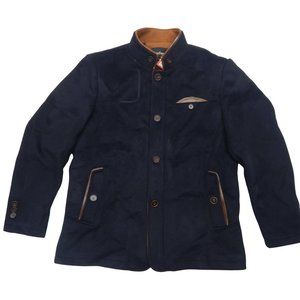 Mens Mandarin Collar Coat Winter Single Breasted P